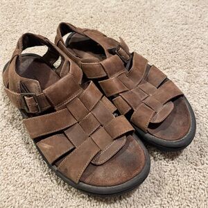 Teva Men's Brown Leather Sandals